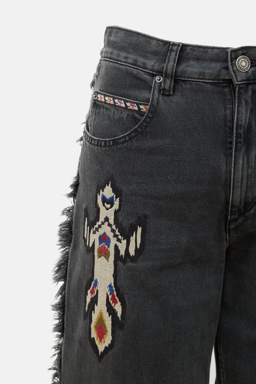 Isabel Marant Étoile Embroidered Maella Jeans