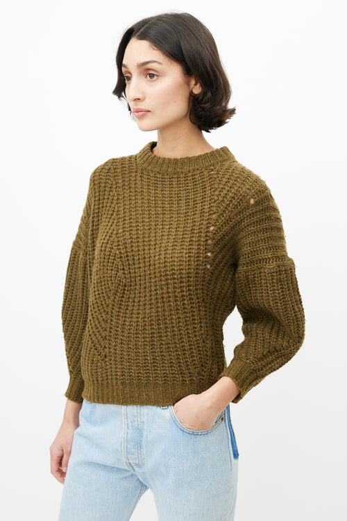 Isabel Marant Étoile Green Knit Wool Sweater