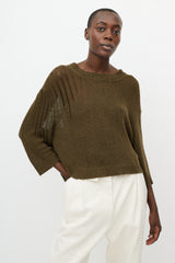 Isabel Marant Étoile Green Knit Long Sleeve Sweater