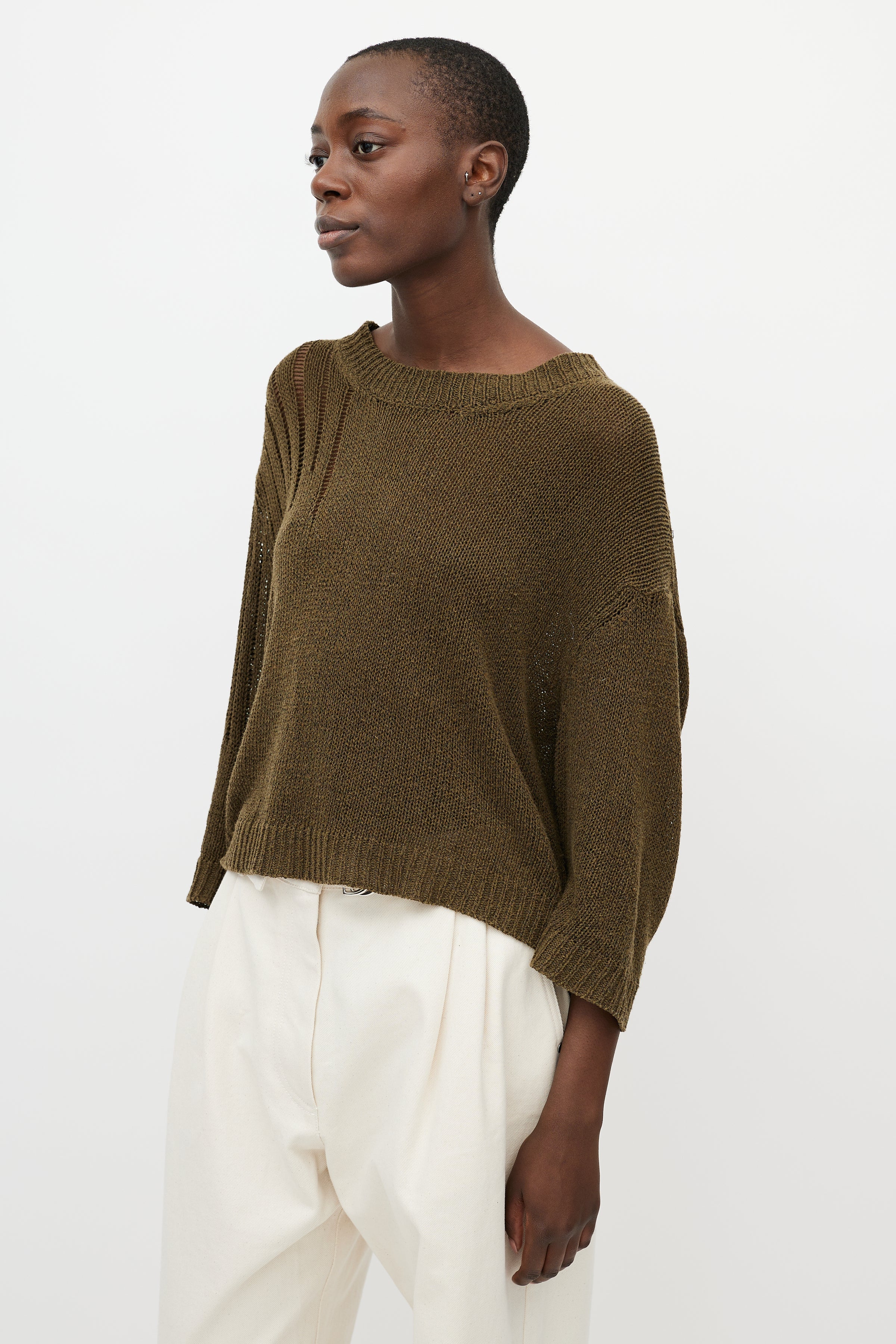 Isabel Marant Étoile // Green Knit Long Sleeve Sweater – VSP 