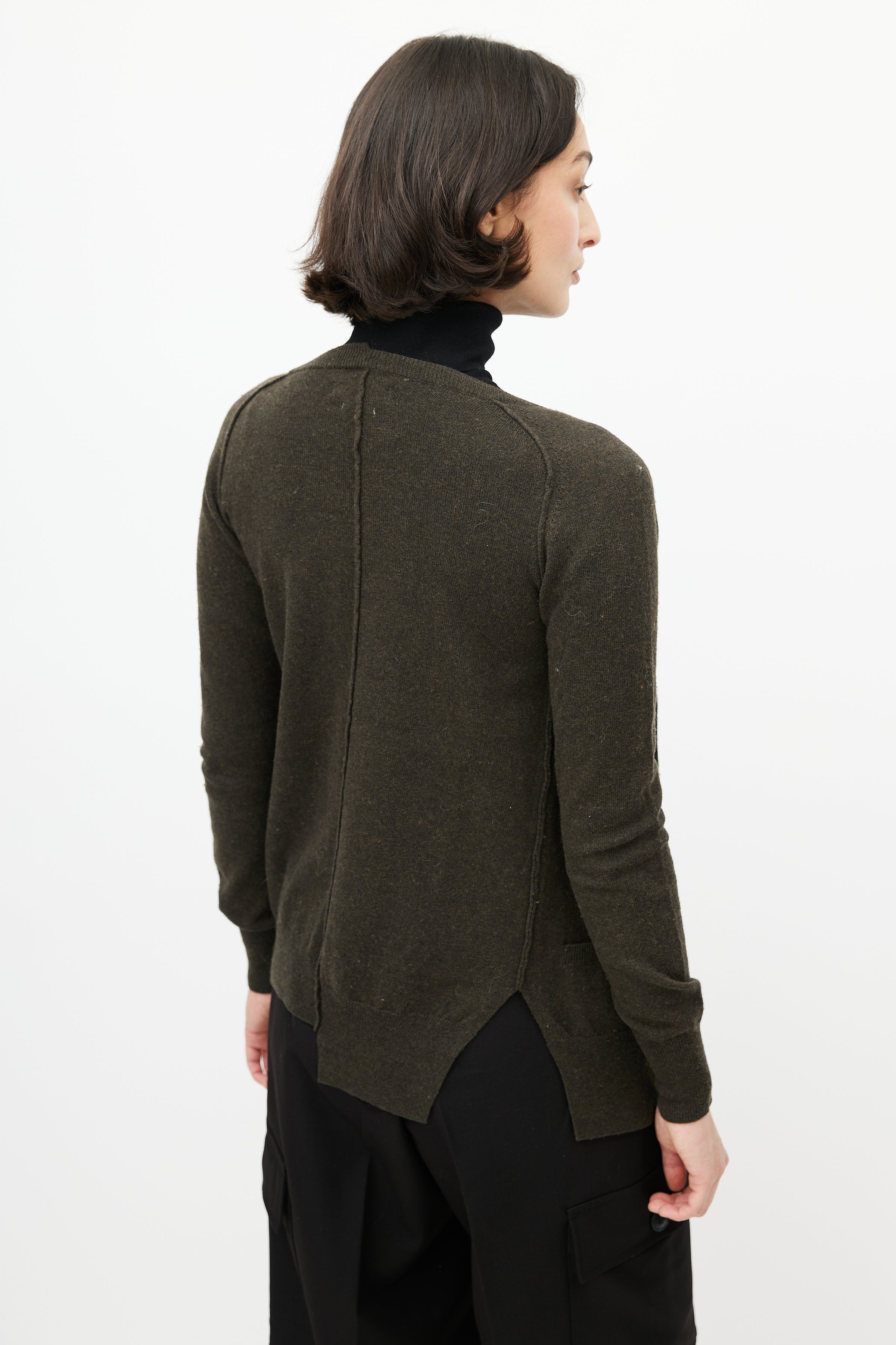 Isabel Marant Étoile // Green Panelled Knit Cardigan – VSP Consignment