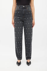 Isabel Marant Étoile Grey & Silver Pearl Corsy Jeans