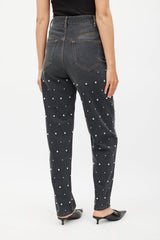 Isabel Marant Étoile Grey & Silver Pearl Corsy Jeans