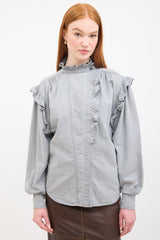 ISABEL MARANT ETOILE gossia デニムブラウス シャツ ss23-etoile-53.jpg