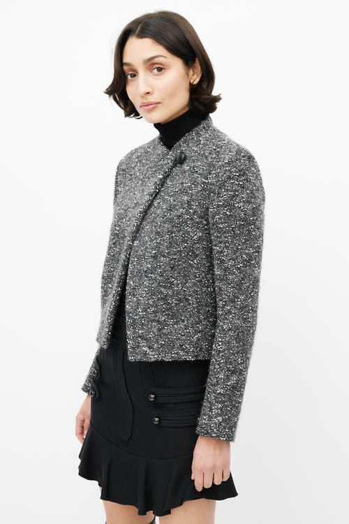 Isabel Marant Étoile Grey & White Boucle Jacket