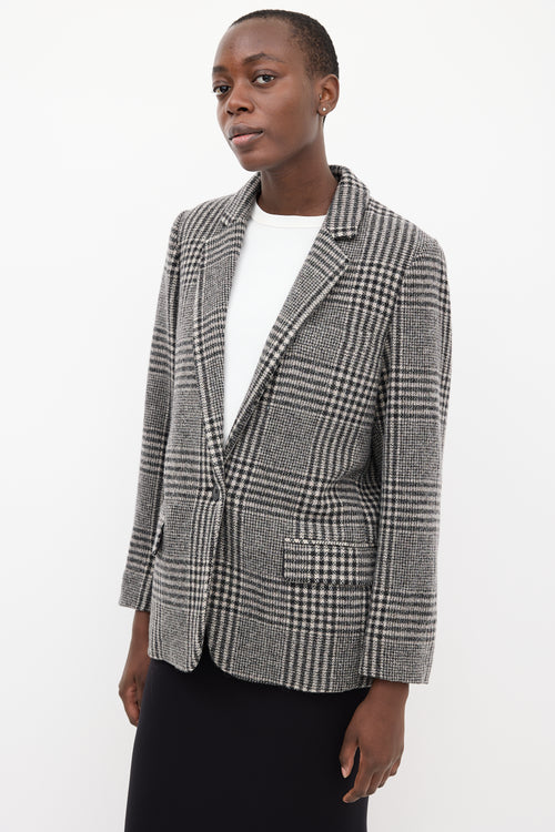 Isabel Marant Étoile Grey Wool Charlyne Check Blazer