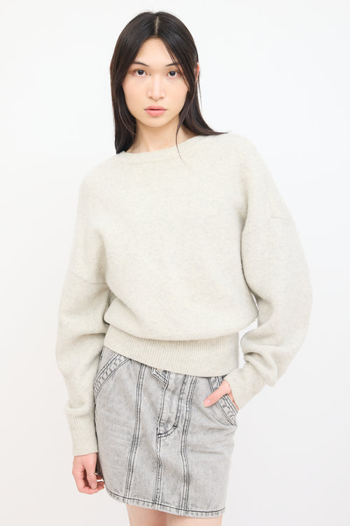 Isabel Marant Étoile Grey Wool Knit Duffy  Sweater