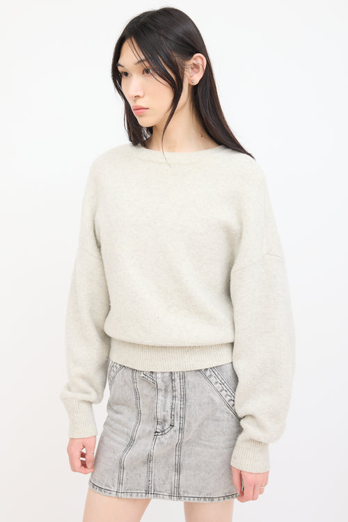 Isabel Marant Étoile Grey Wool Knit Duffy  Sweater