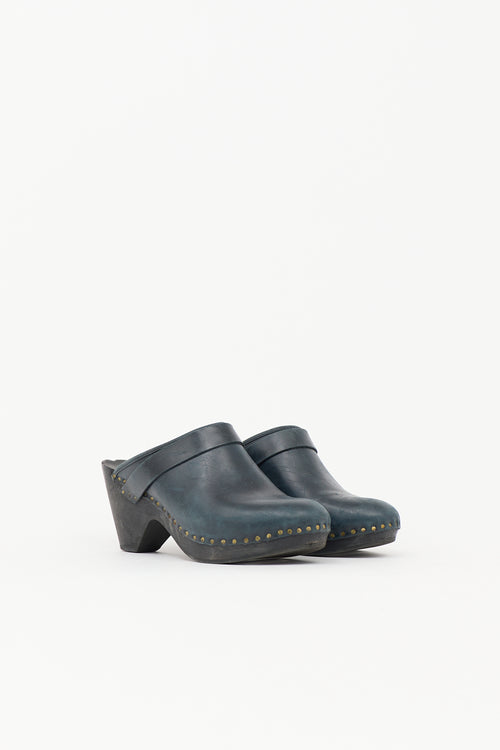 Isabel Marant Leather Towson Clog Mule