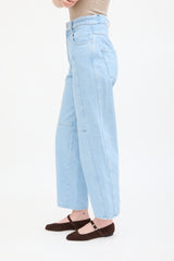 Isabel Marant Étoile Light Wash Valeria Panelled Straight Leg Jeans