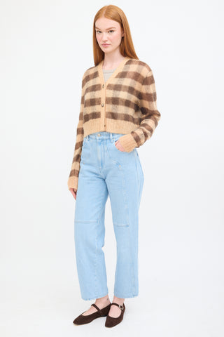 Isabel Marant Étoile Light Wash Valeria Panelled Straight Leg Jeans