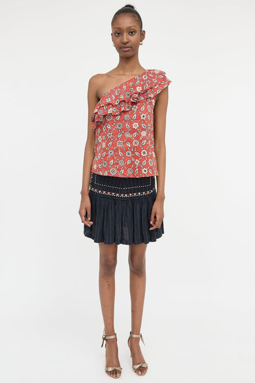 Isabel Marant Étoile Linen Floral Top