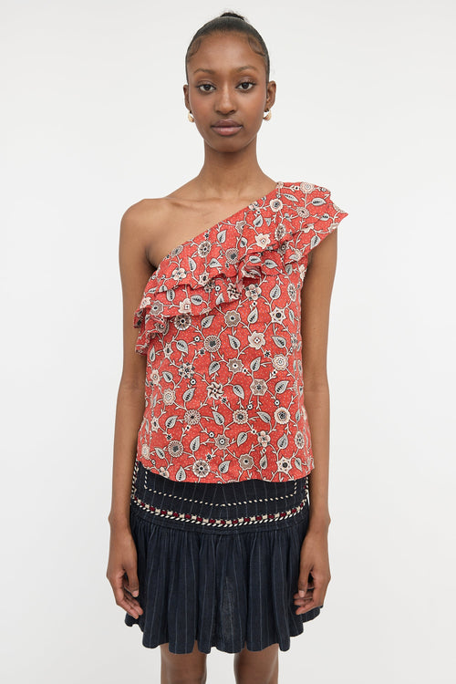 Isabel Marant Étoile Linen Floral Top