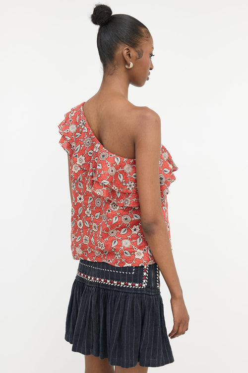 Isabel Marant Étoile Linen Floral Top