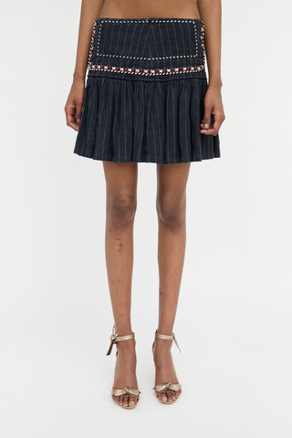 Isabel Marant Étoile Linen Striped Jessie Skirt