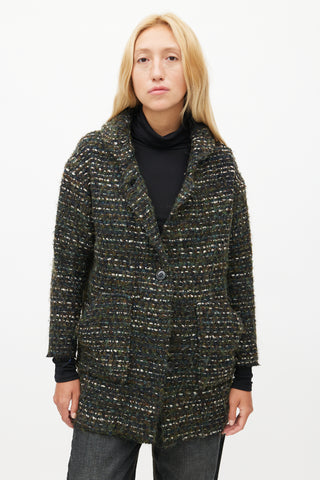 Isabel Marant Étoile Multicolour Tweed Wool Coat
