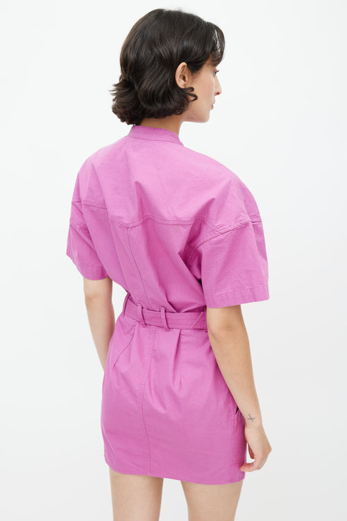 Isabel Marant Étoile Pink Zolina Belted Dress