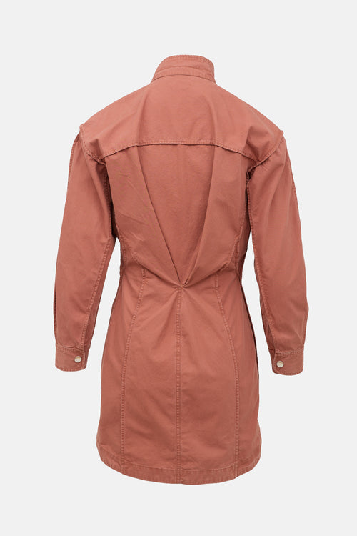 Isabel Marant Étoile Pleated Long Sleeve Dress