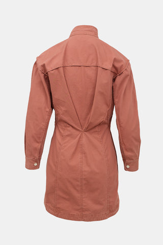 Isabel Marant Étoile Pleated Long Sleeve Dress