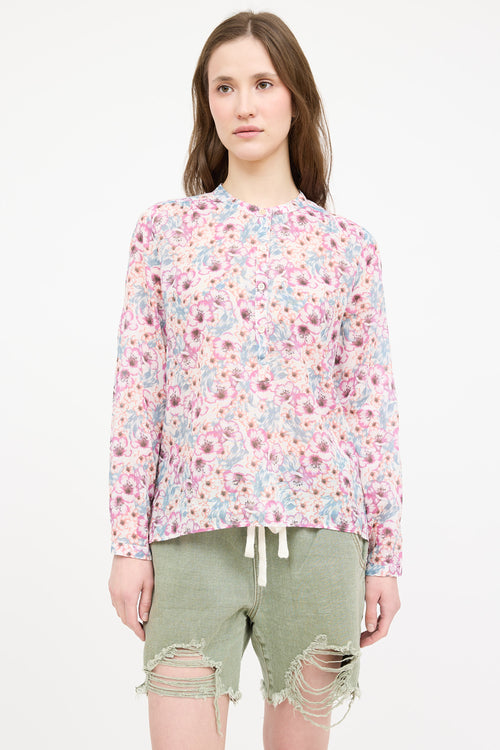 Isabel Marant Étoile Floral Sheer Blouse