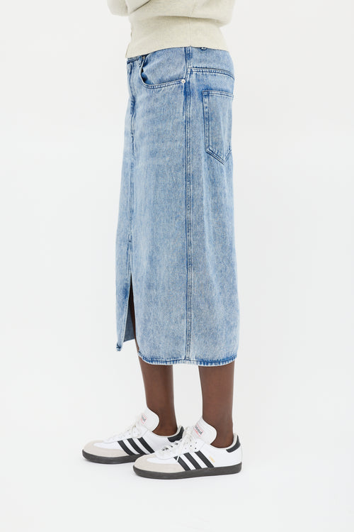 Isabel Marant Étoile Stone Wash Tilauria Denim Midi Skirt