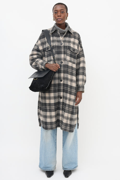 Isabel Marant Suede & Leather Asli Shoulder Bag