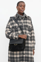Isabel Marant Suede & Leather Asli Shoulder Bag