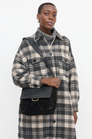 Isabel Marant Suede & Leather Asli Shoulder Bag