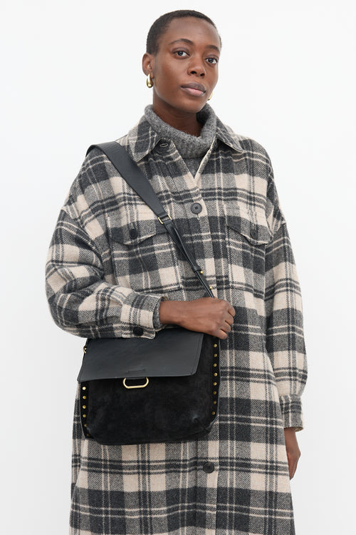 Isabel Marant Suede & Leather Asli Shoulder Bag