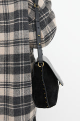 Isabel Marant Suede & Leather Asli Shoulder Bag