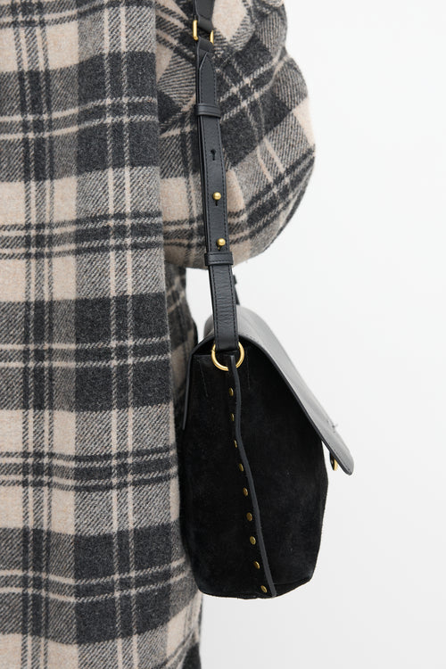 Isabel Marant Suede & Leather Asli Shoulder Bag