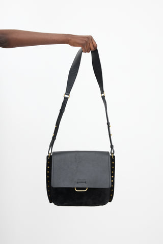 Isabel Marant Suede & Leather Asli Shoulder Bag