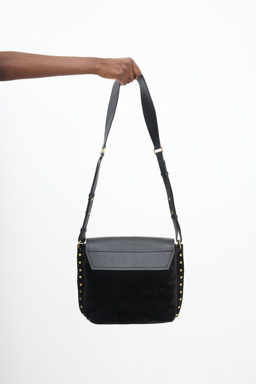 Isabel Marant Suede & Leather Asli Shoulder Bag