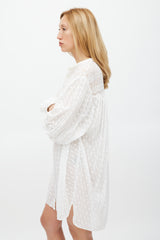 Isabel Marant Étoile White Floral Embroidered Cotton Tilalia Dress