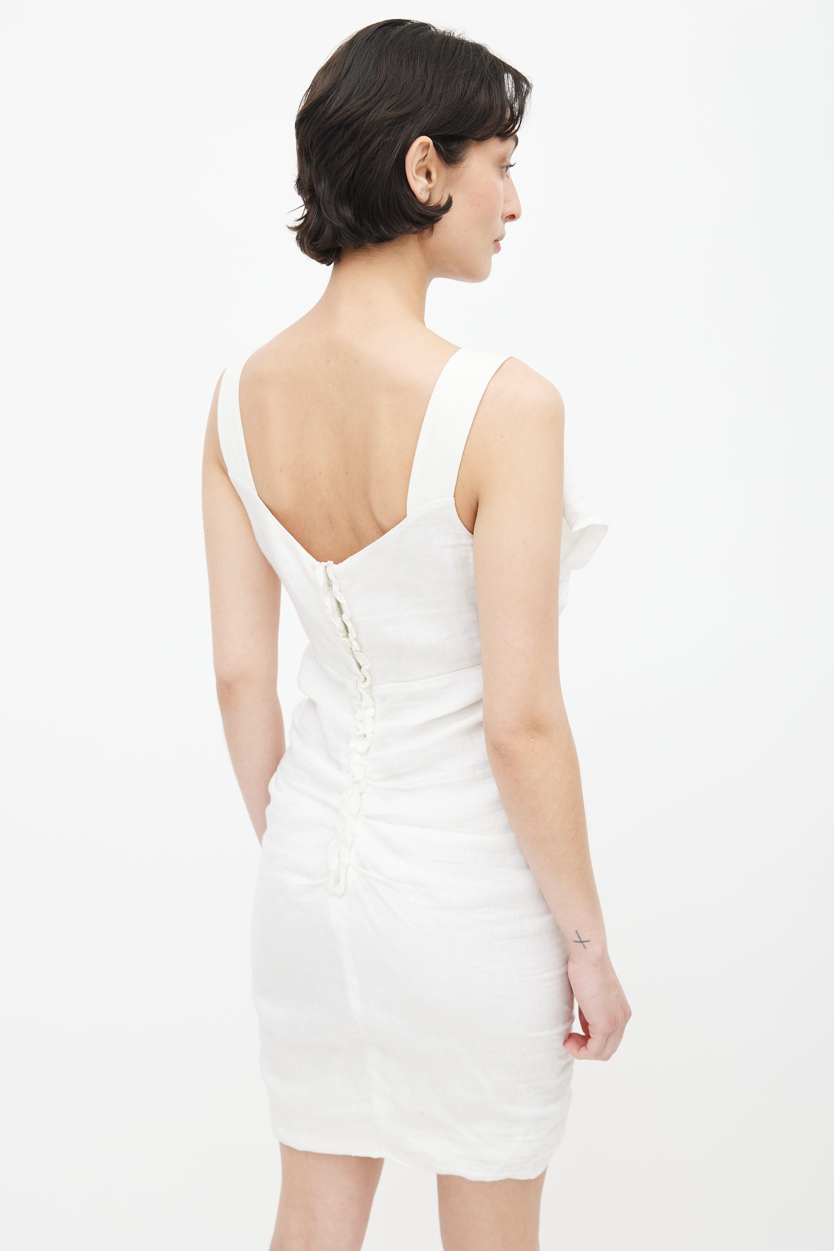 isabel marant white linen dress DIVINE DRESS
