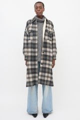 Isabel Marant Étoile Wool Fontia Plaid Coat