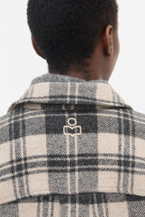 Isabel Marant Étoile Wool Fontia Plaid Coat