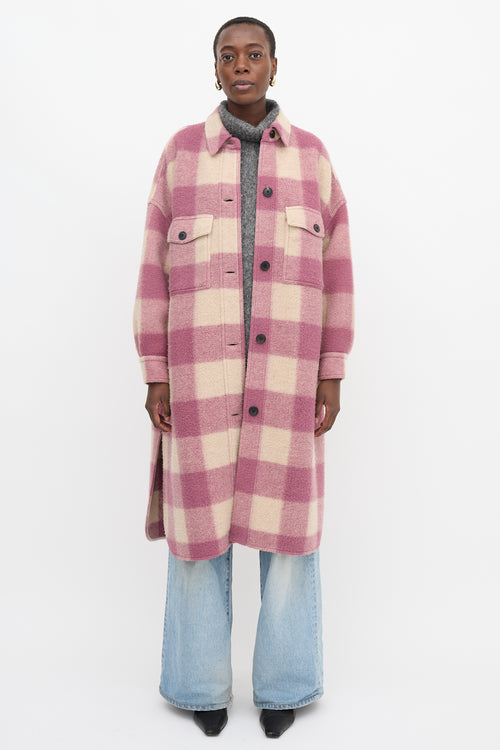 Isabel Marant Étoile Wool Fontizi Check Coat