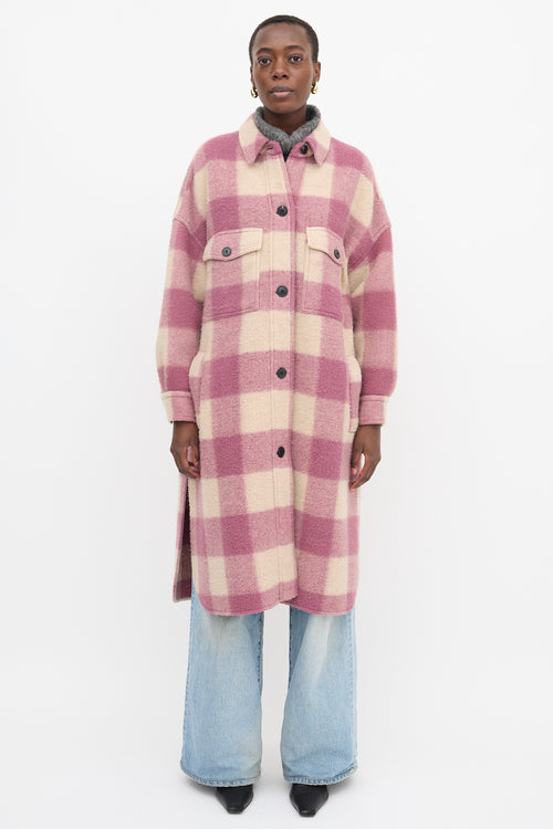 Isabel Marant Étoile Wool Fontizi Check Coat