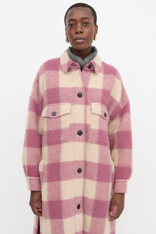 Isabel Marant Étoile Wool Fontizi Check Coat
