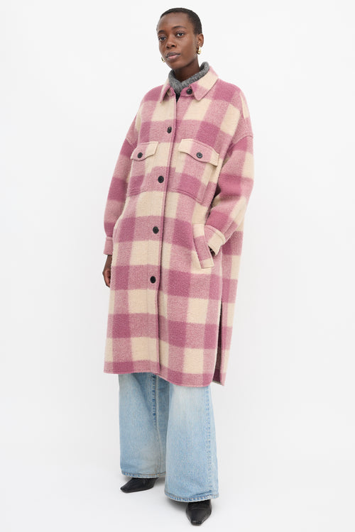 Isabel Marant Étoile Wool Fontizi Check Coat