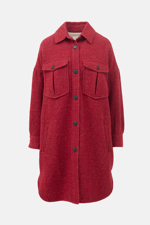Isabel Marant Étoile Wool Obira Shirt Jacket