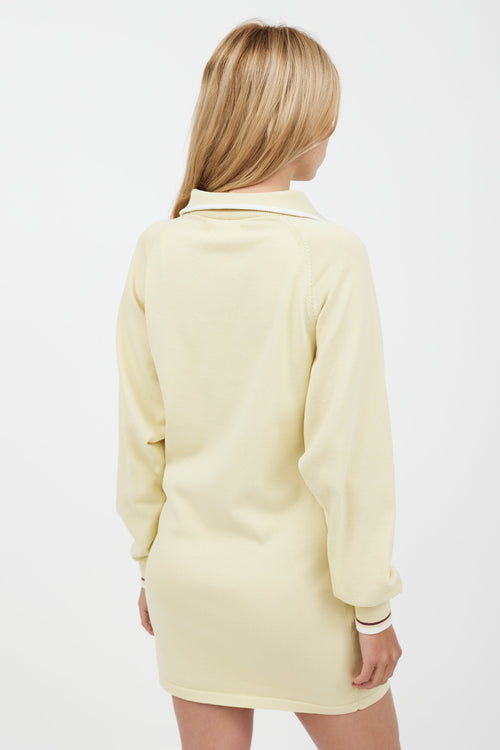 Isabel Marant Étoile Yellow Quarter Zip Sweater