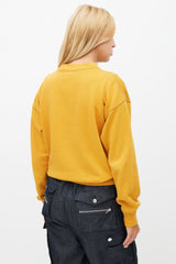 Isabel Marant Étoile Yellow & Red Logo Sweatshirt