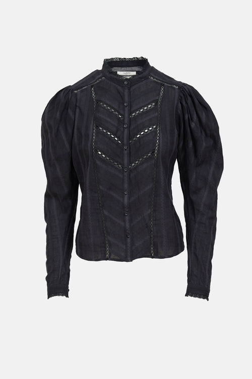 Isabel Marant Étoile Striped Lace Shirt