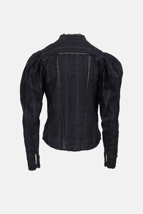 Isabel Marant Étoile Striped Lace Shirt