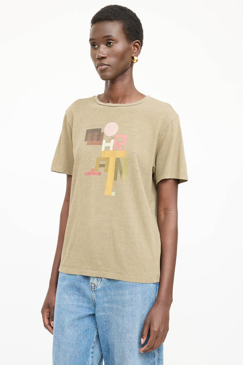 Isabel Marant Étoile Graphic Logo T-Shirt