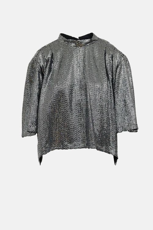 Isabel Marant Étoile Metallic Sequin Top