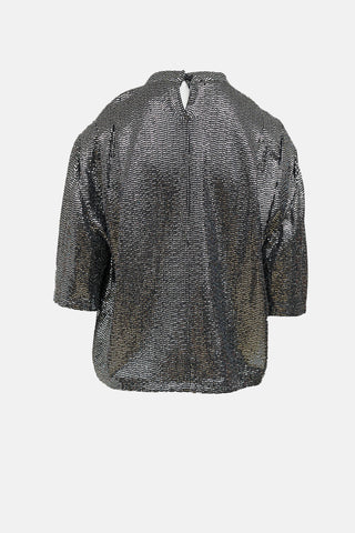 Isabel Marant Étoile Metallic Sequin Top