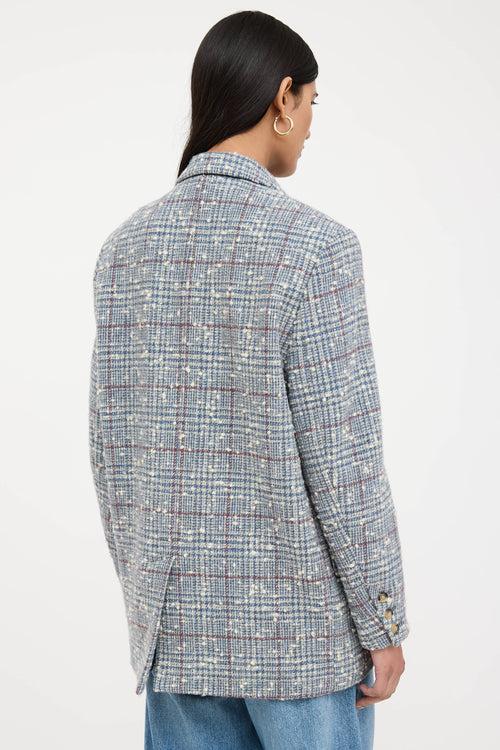 Plaid Tweed Blazer